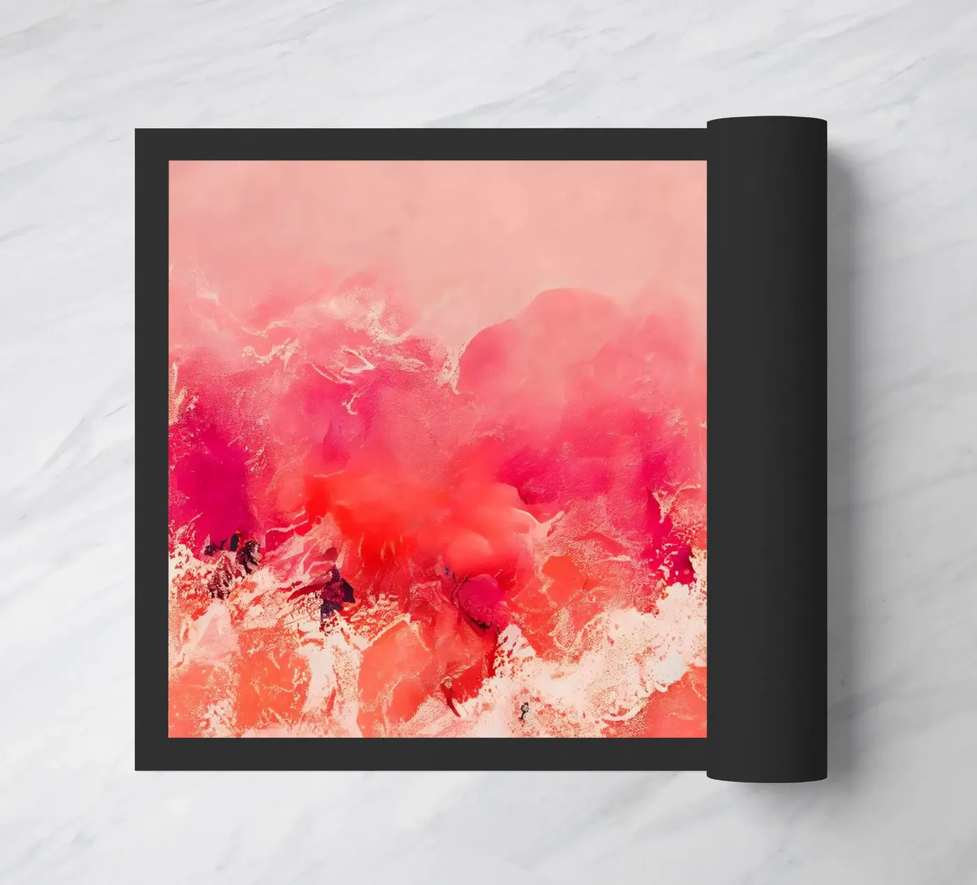 Pink Wave doormat by treechild