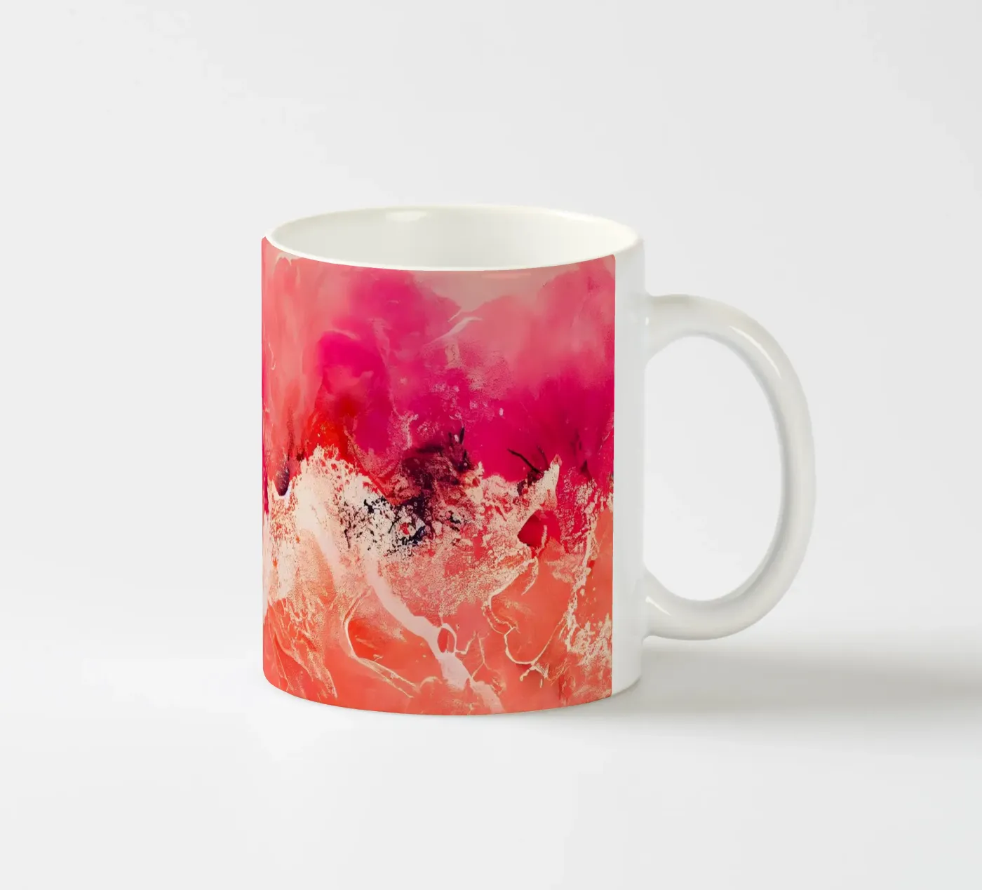 Pink Wave ceramic mug by treechild