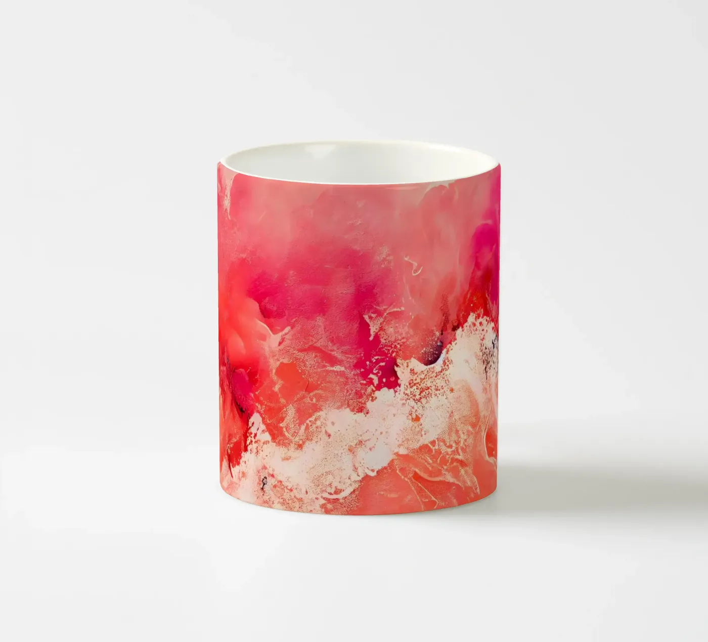 Pink Wave ceramic mug by treechild