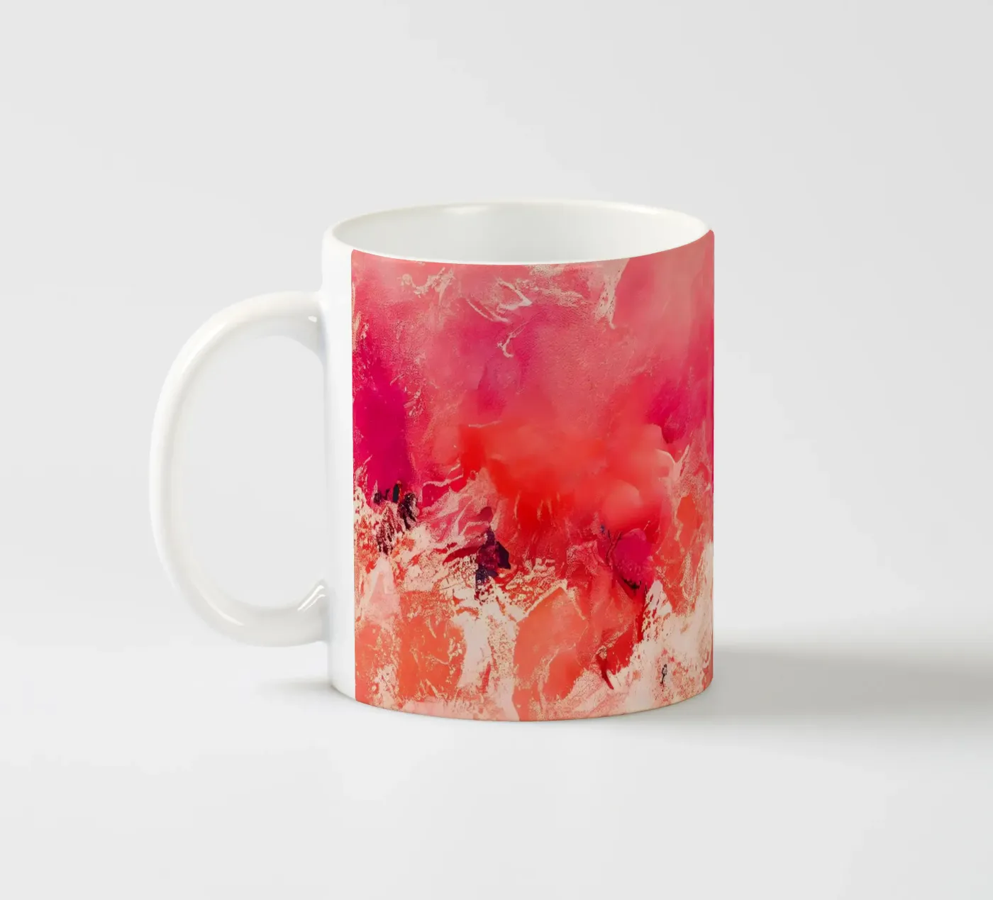 Pink Wave ceramic mug by treechild
