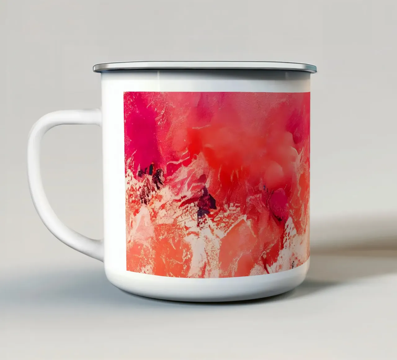 Pink Wave tazza in smalto da treechild
