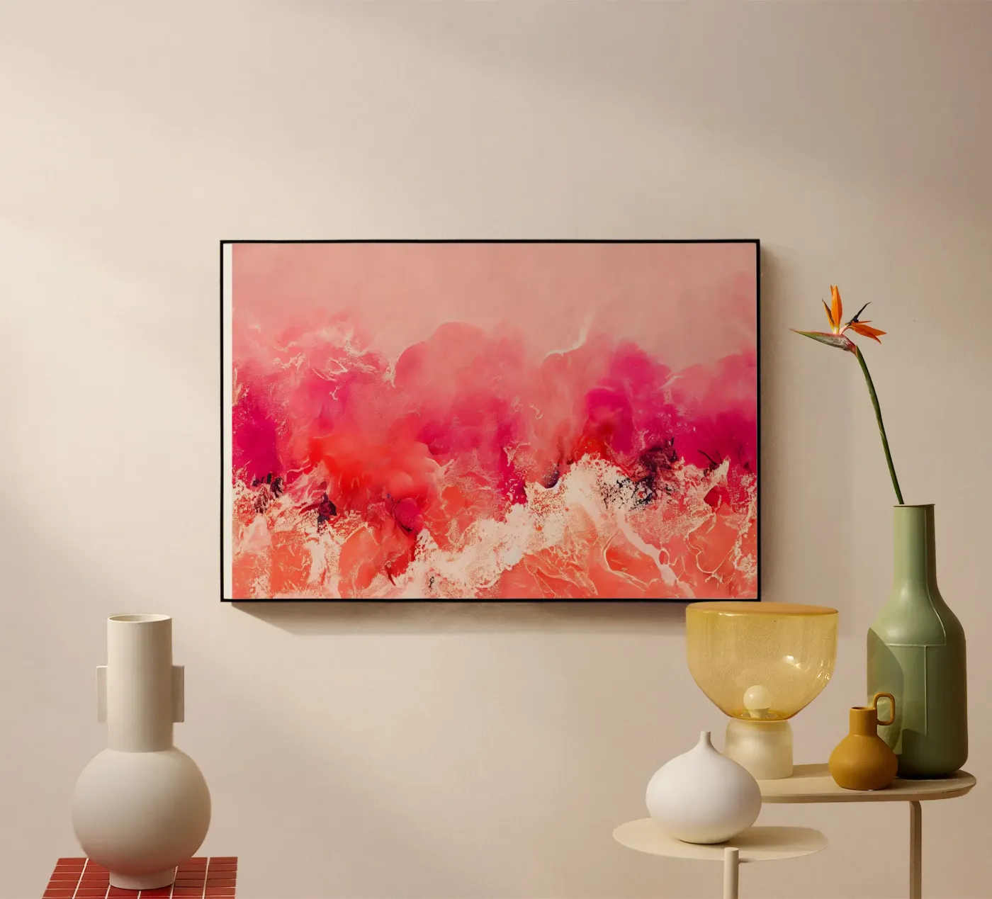 Pink Wave plexiglas de treechild