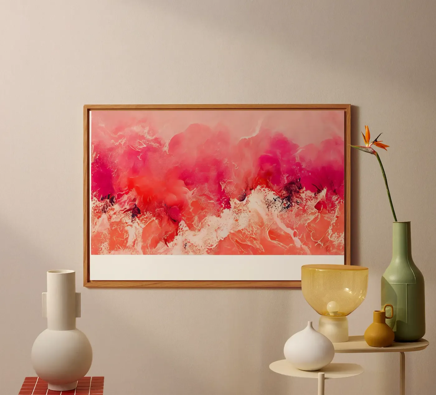 Pink Wave alluminio dibond da treechild