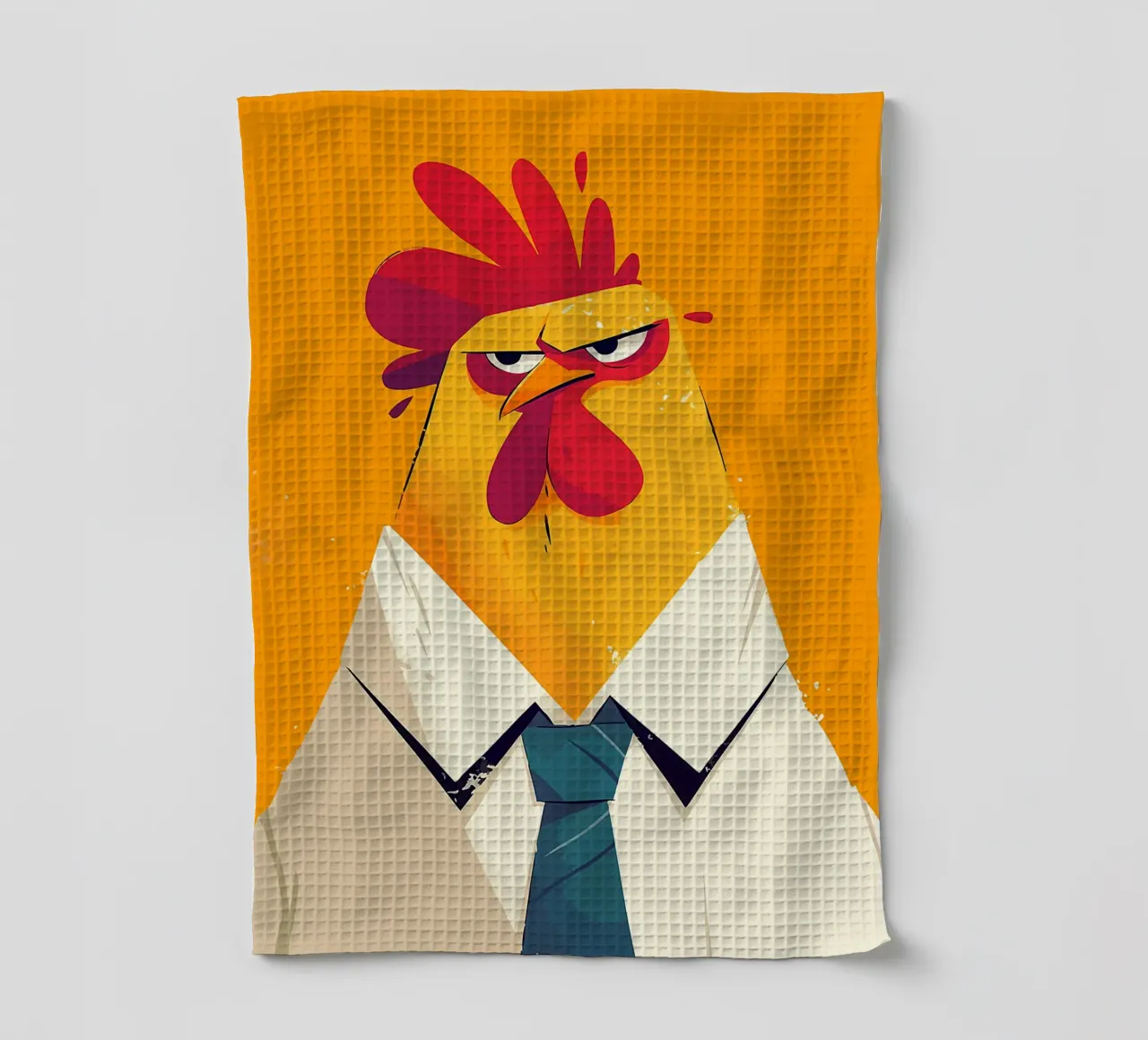 coq tenue d'affaires cravate cravate expression de colère torchon de Karin M Fried