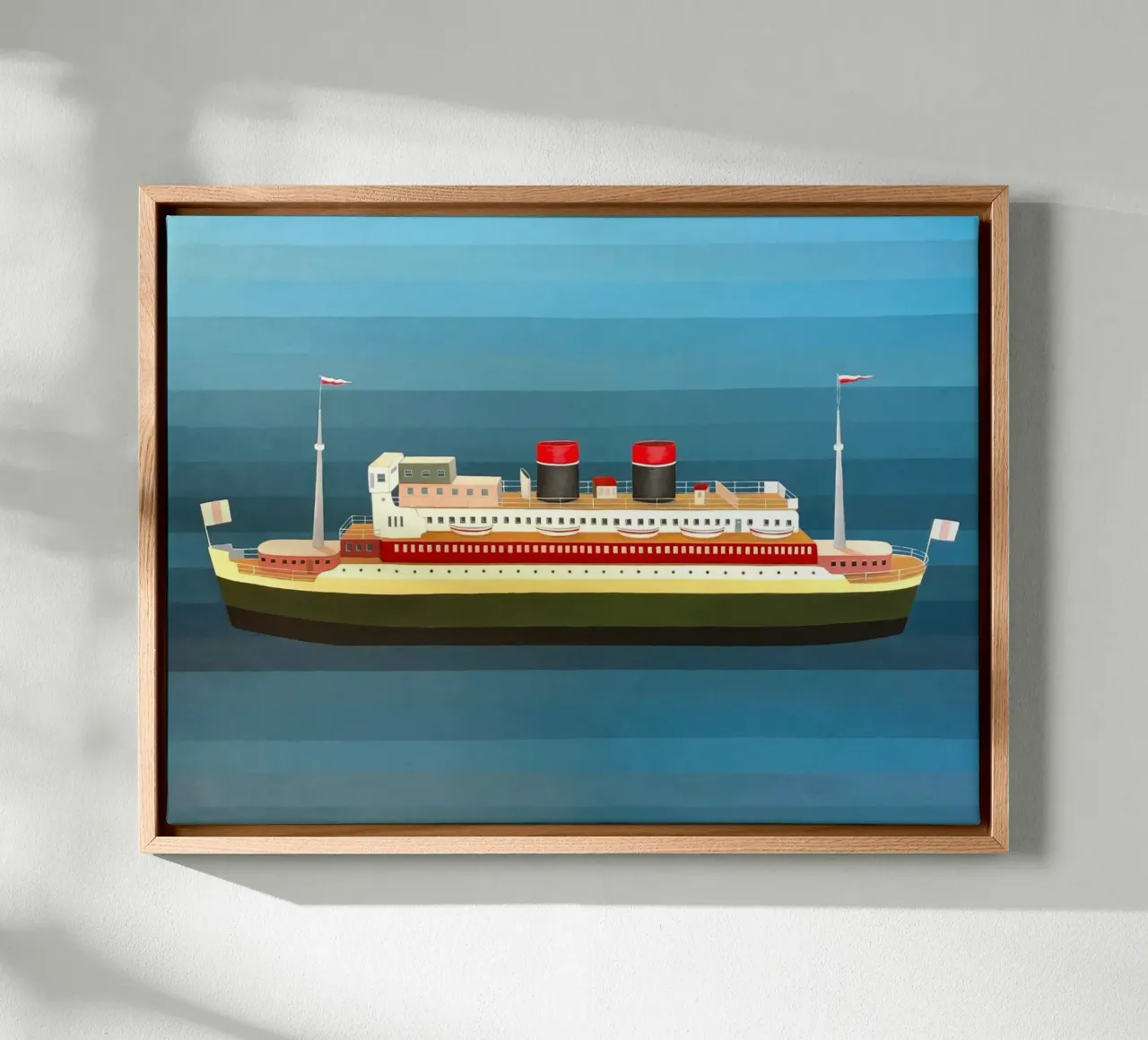 Nave passeggeri - Angela Burson tela con Cornice a cassetta da Seilerprints
