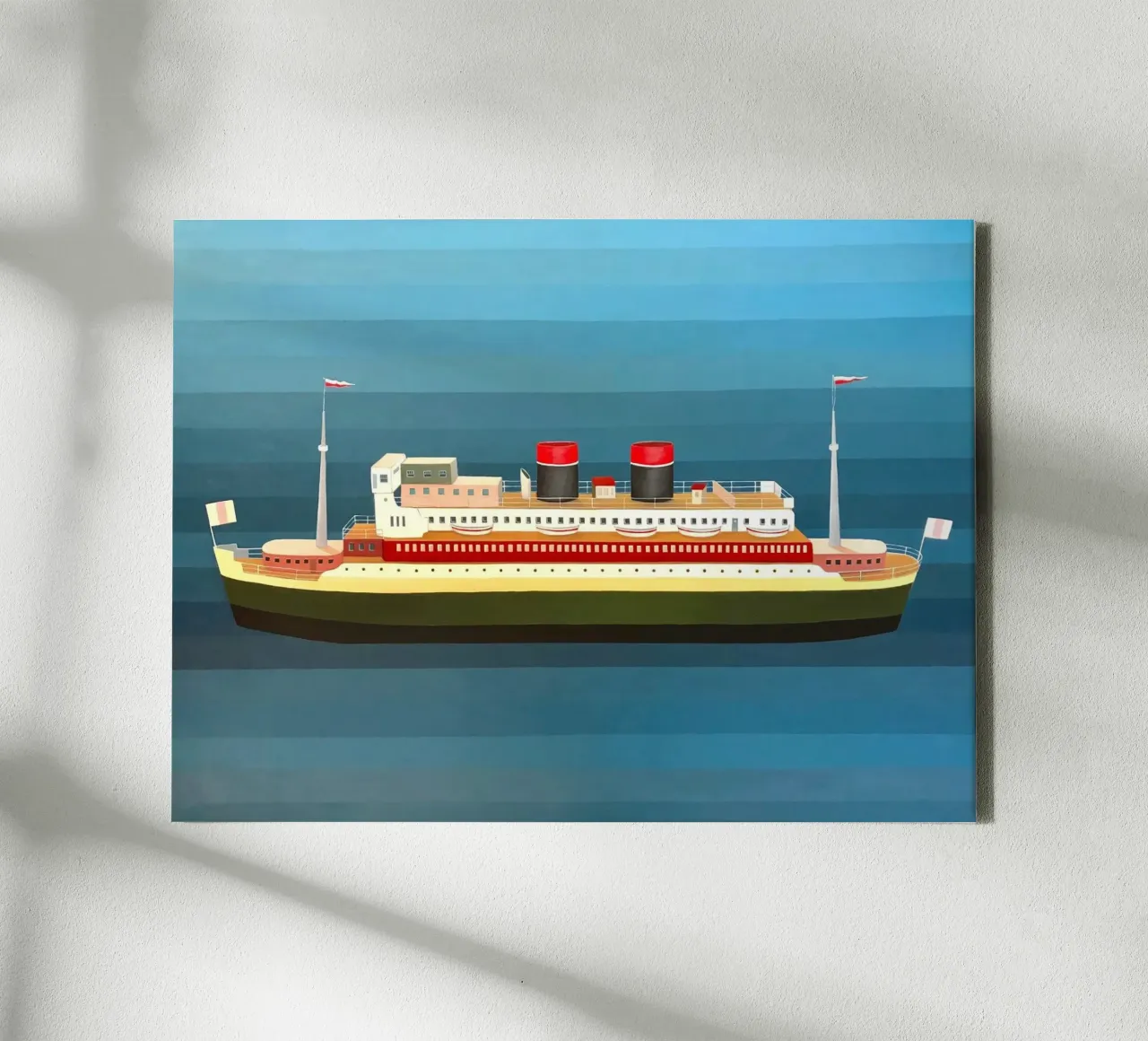 Nave passeggeri - Angela Burson tela con Cornice a cassetta da Seilerprints