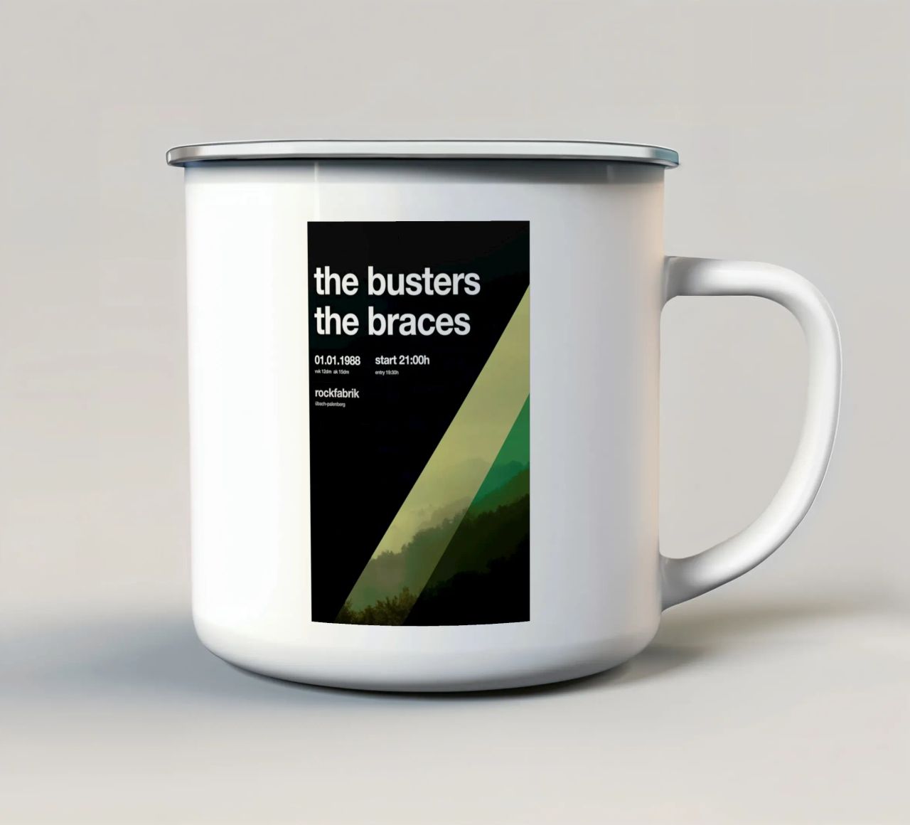 The Busters tazza in smalto da Stephan Kochs
