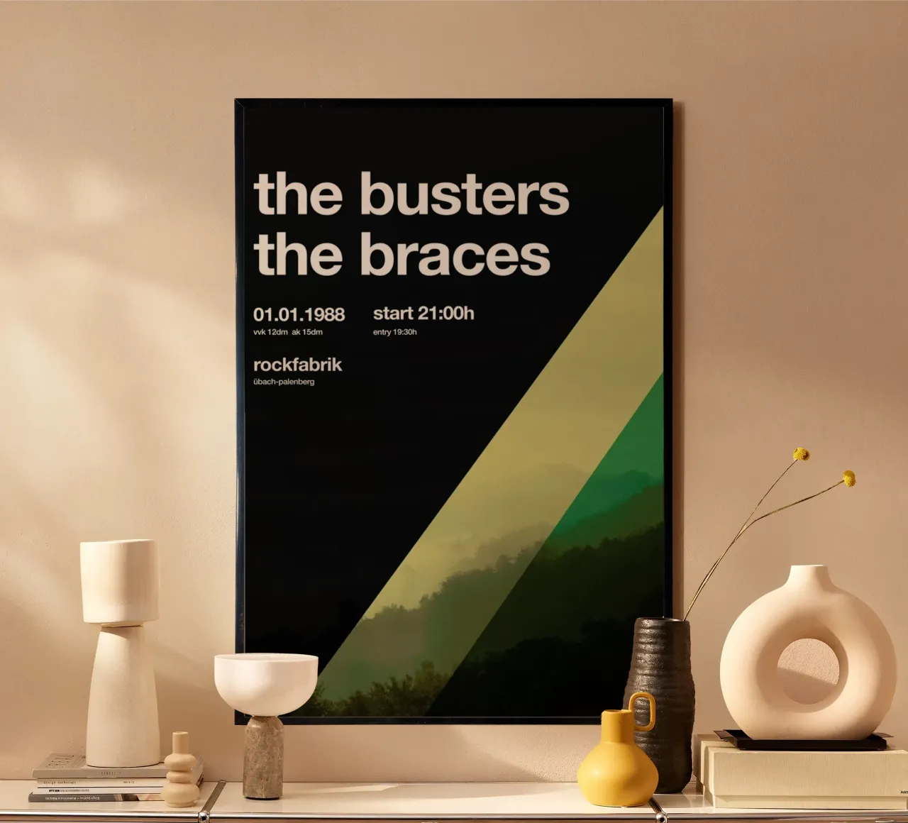 The Busters poster con telaio in alluminio da Stephan Kochs