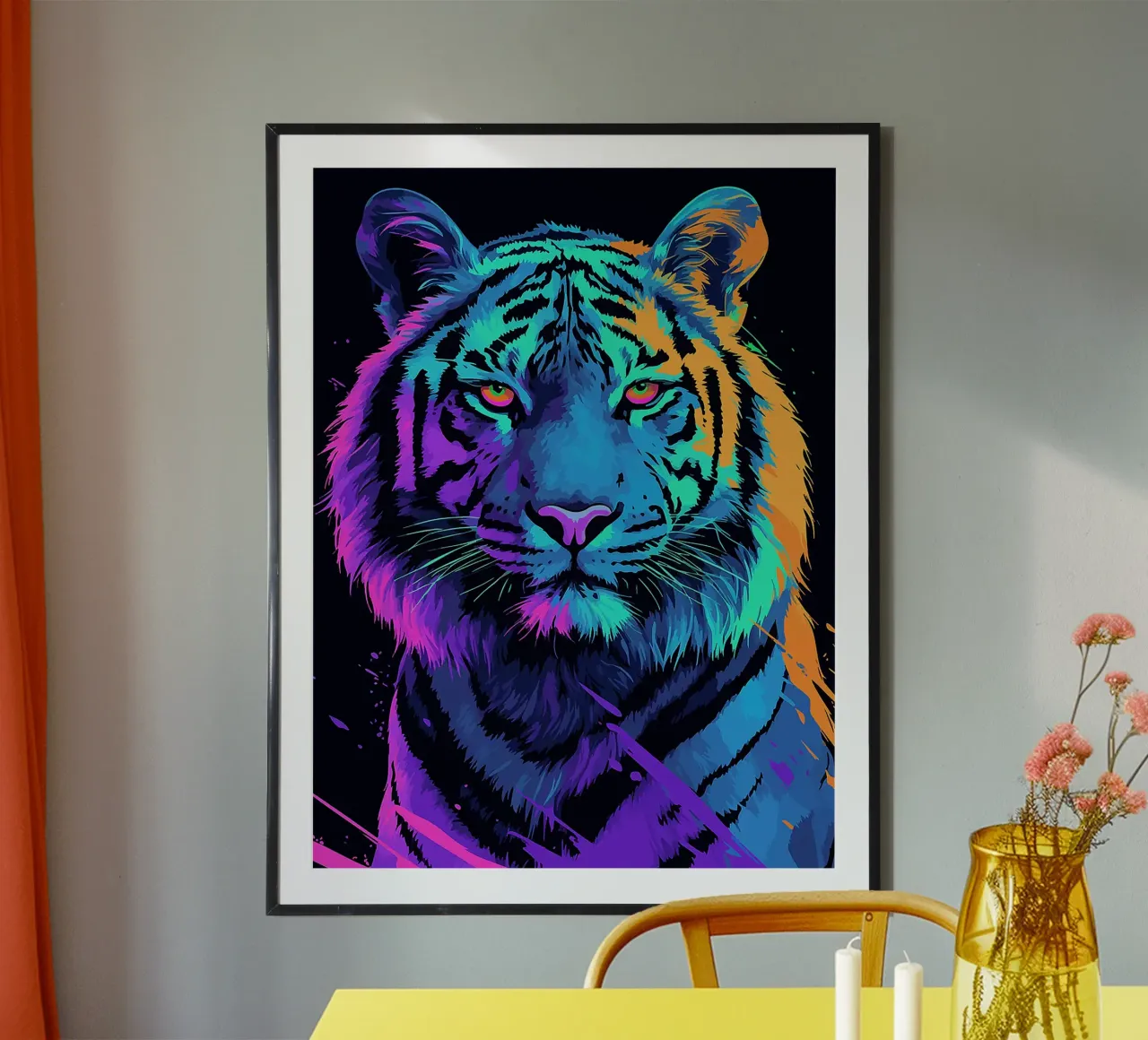 tigre animale selvatico felino grande gatto poster da Frank J Weissmuller