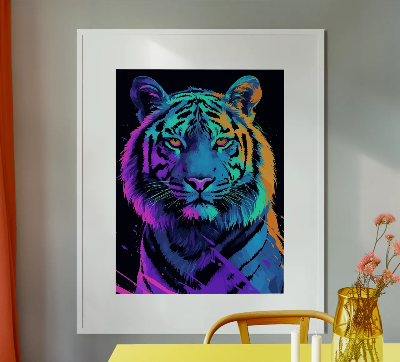 tigre animale selvatico felino grande gatto poster da Frank J Weissmuller
