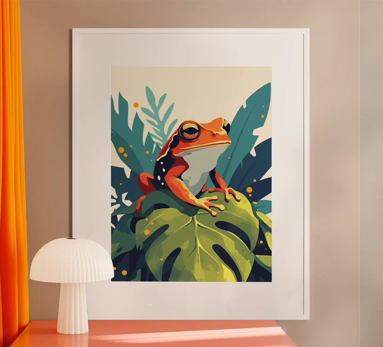 rana lascia anfibio foresta pluviale tropicale poster da Frank J Weissmuller