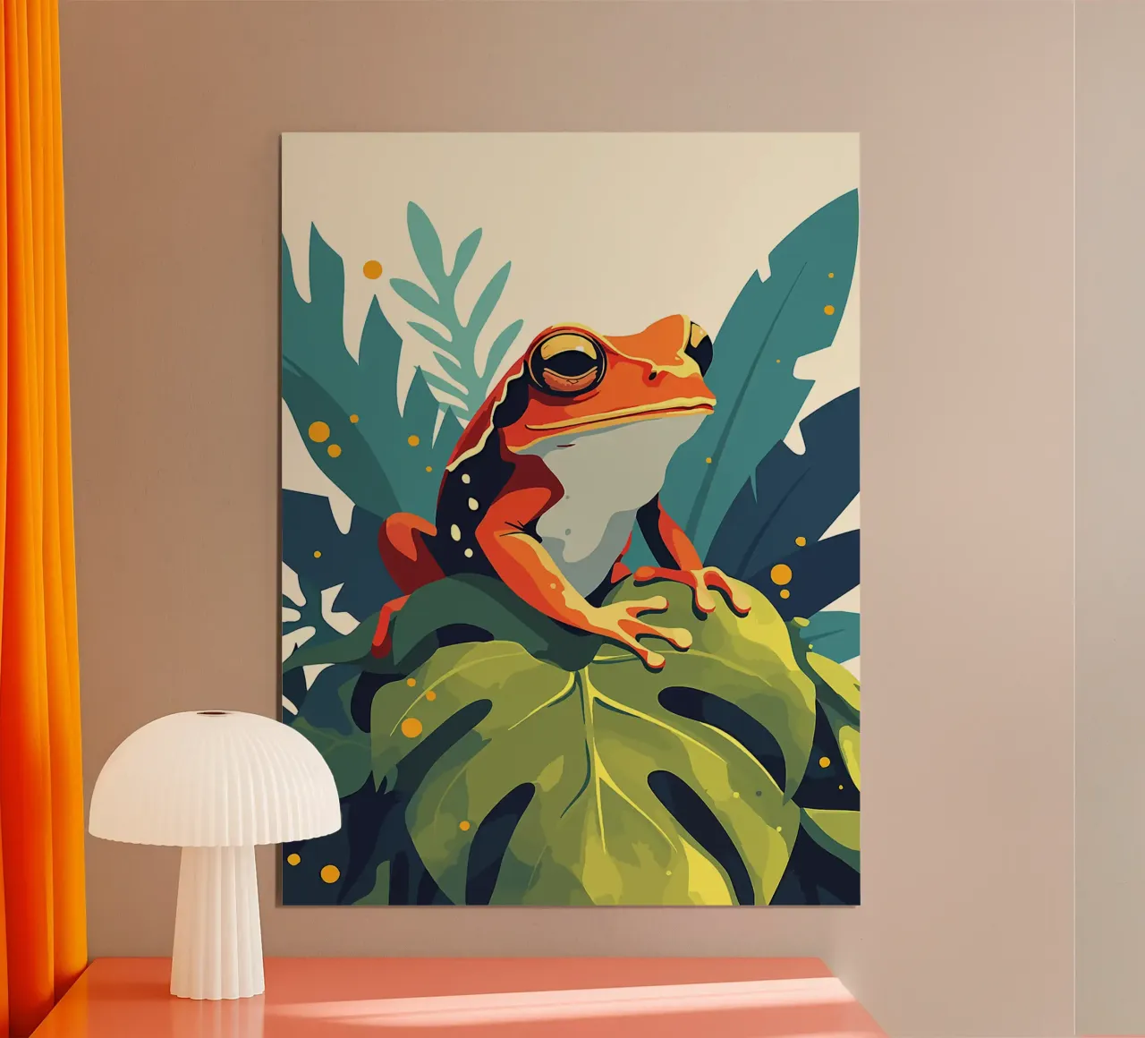 rana lascia anfibio foresta pluviale tropicale poster da Frank J Weissmuller