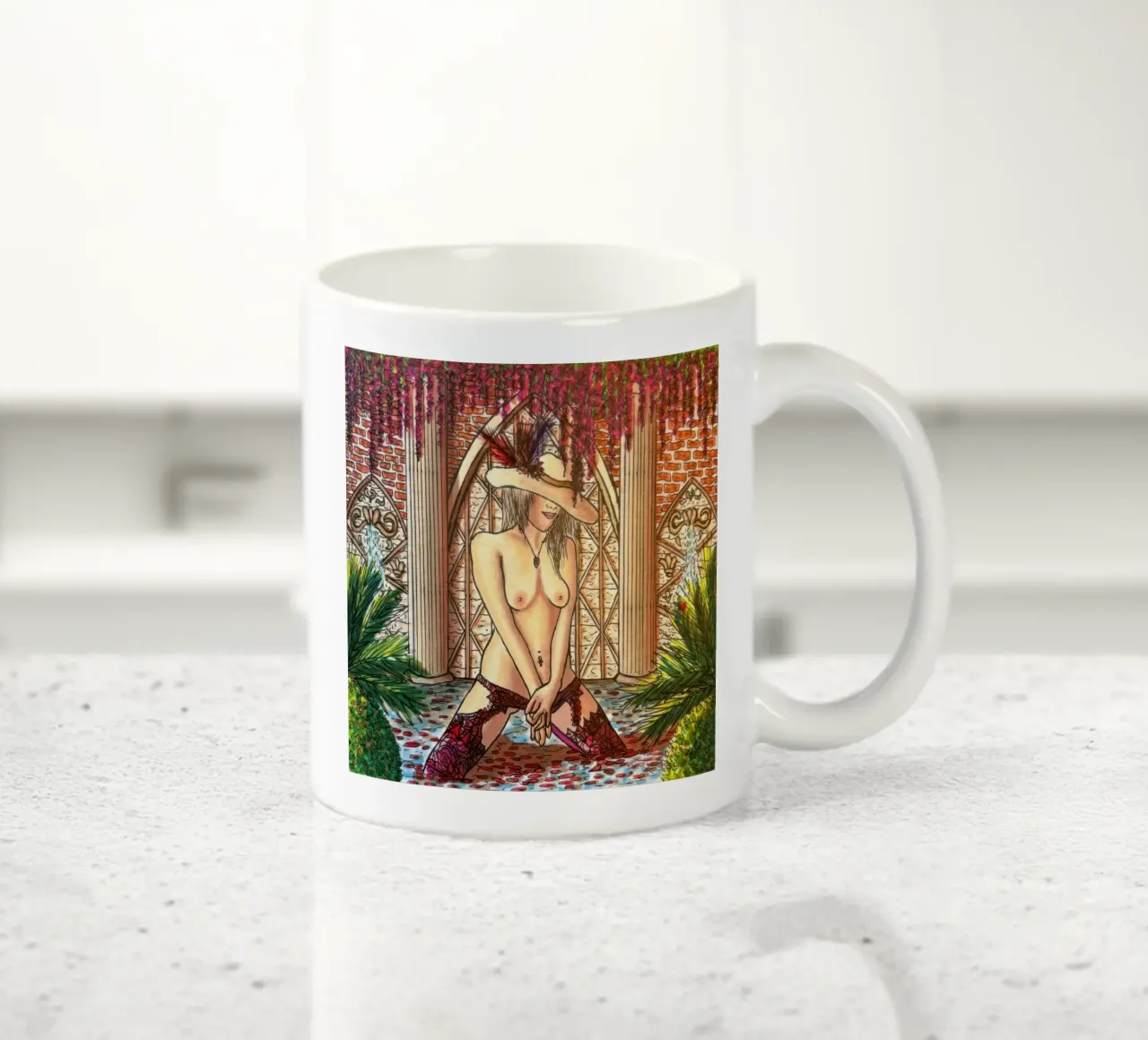 Questa fontana tazza in ceramica da Amseldsg