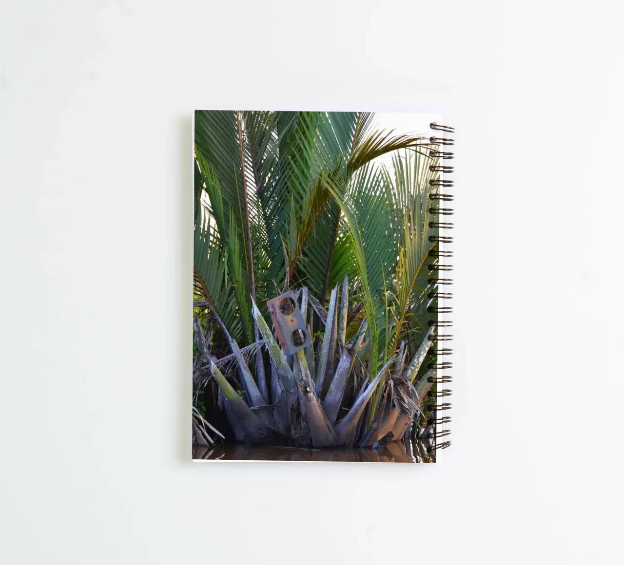 Speaker caught in Nipa Palm in the Klias Peninsula spiral notebook by byrieneke