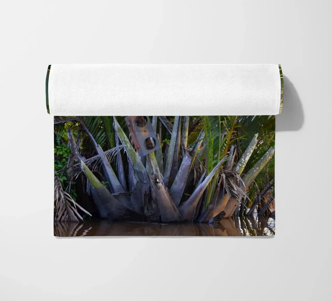 Speaker caught in Nipa Palm in the Klias Peninsula beach towel by byrieneke