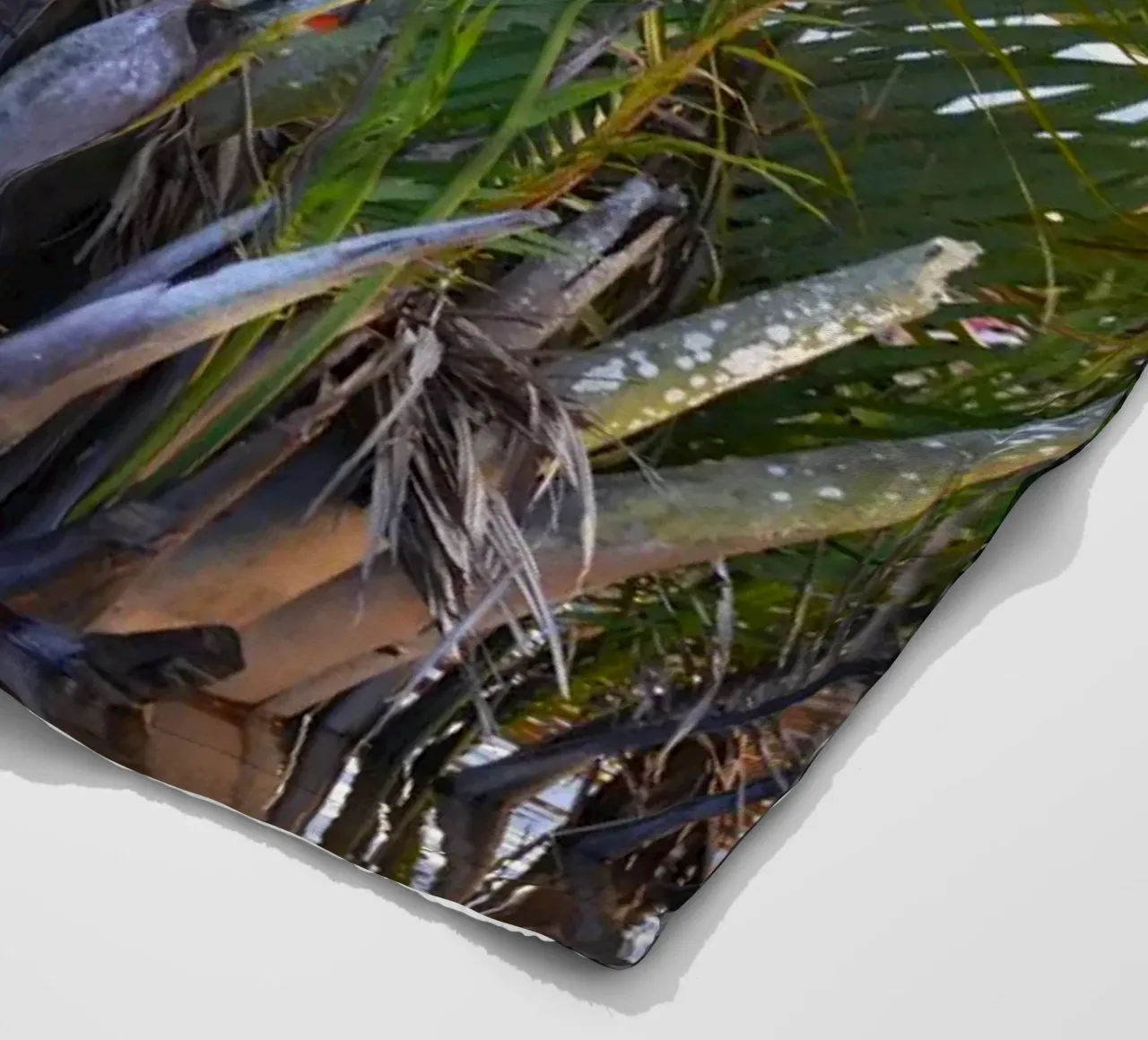 Speaker caught in Nipa Palm in the Klias Peninsula fleece blanket by byrieneke