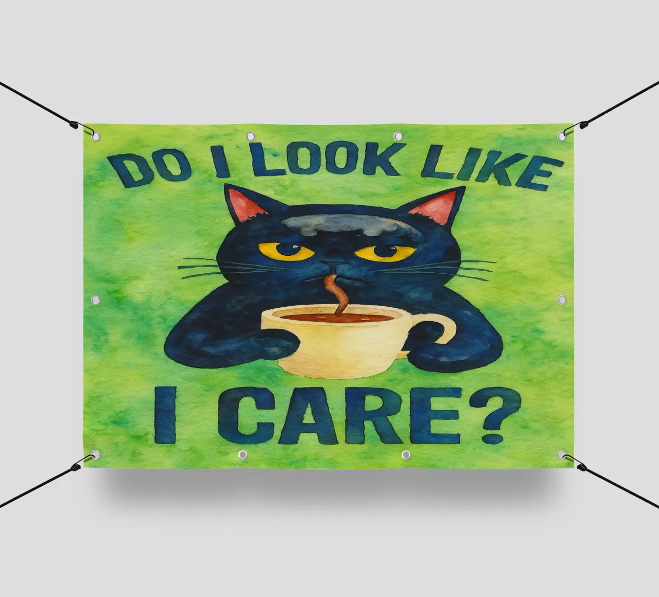 Sembro un gatto buffo telo in pvc da limous