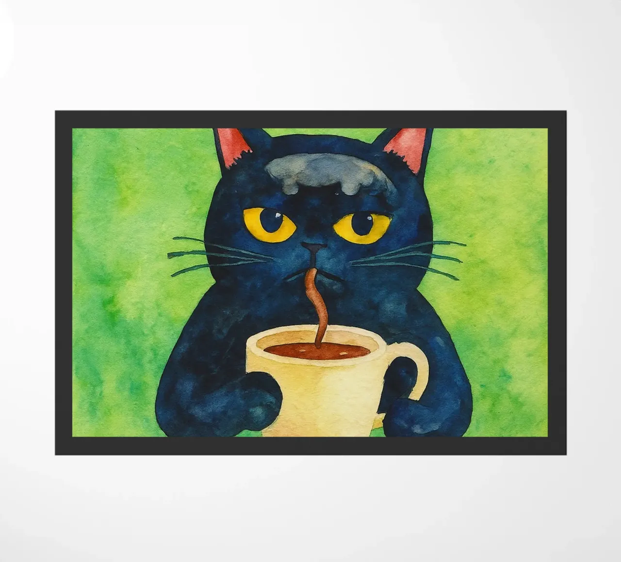 Sembro un gatto buffo zerbino da limous