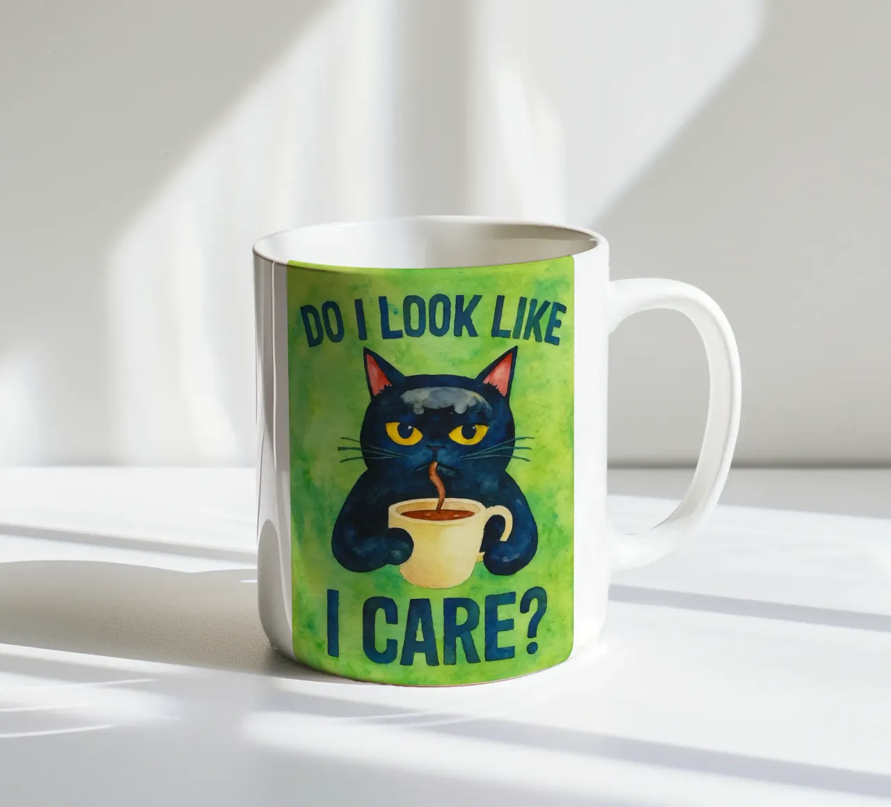 Sembro un gatto buffo tazza in ceramica da limous