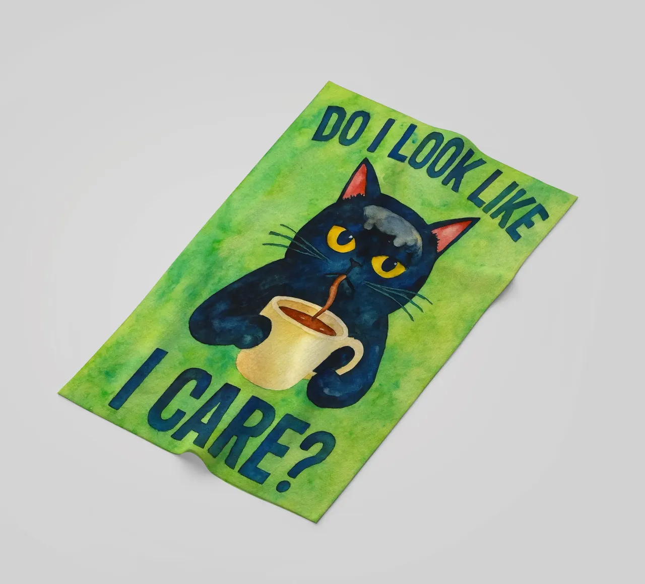 Sembro un gatto buffo telo mare da limous