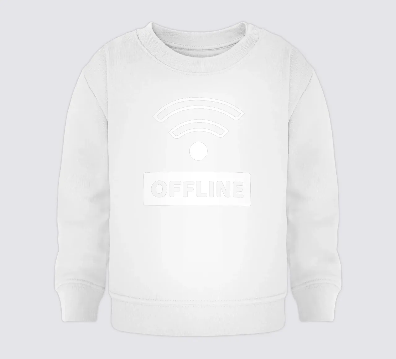 Offline - No Wifi felpa neonato da Black Sign Artwork