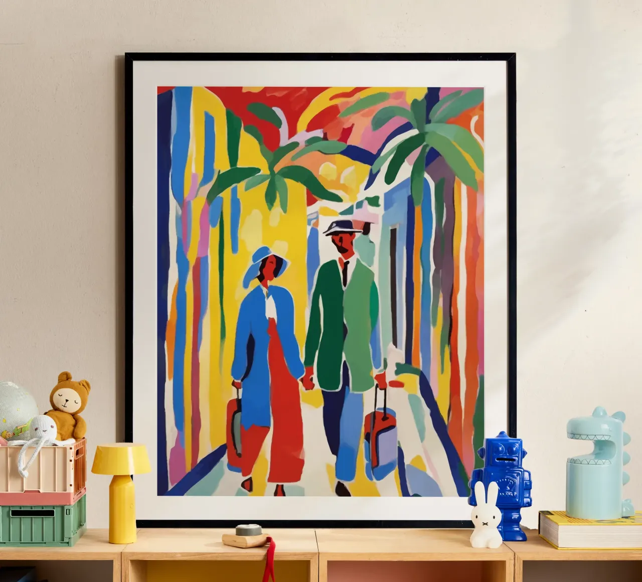 Un testimone del viaggio della vita poster con telaio in plastica da 83oranges