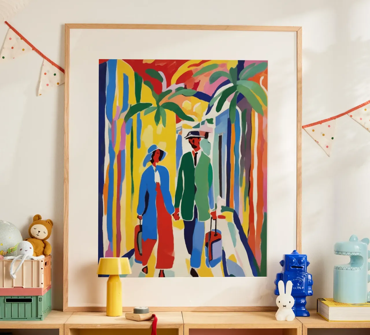 Un testimone del viaggio della vita poster con telaio in plastica da 83oranges