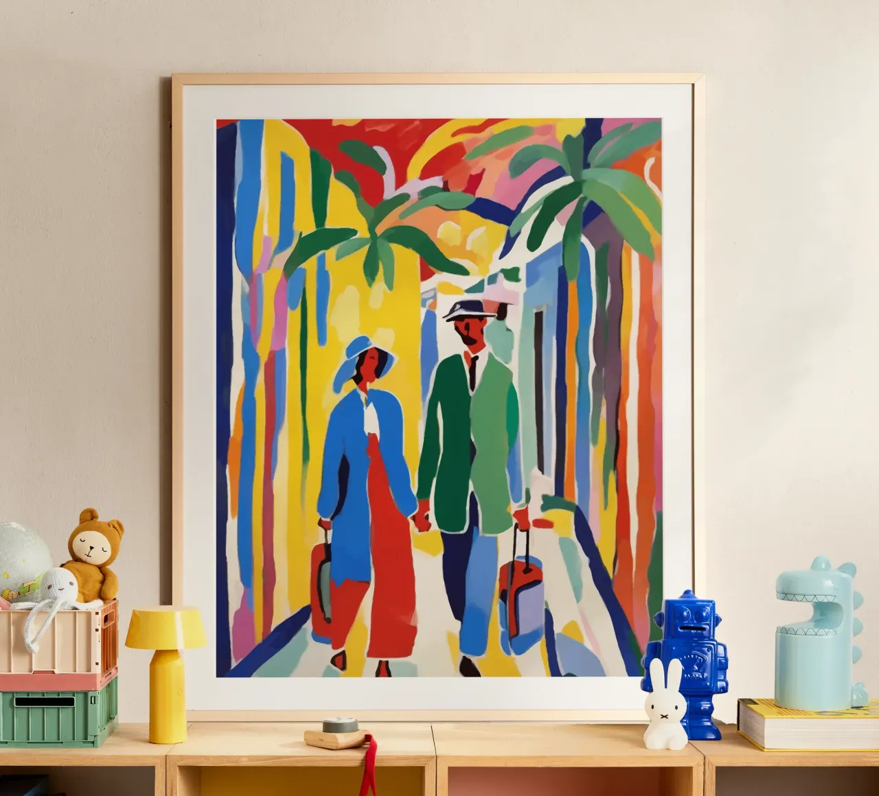 Un testimone del viaggio della vita poster con telaio in plastica da 83oranges