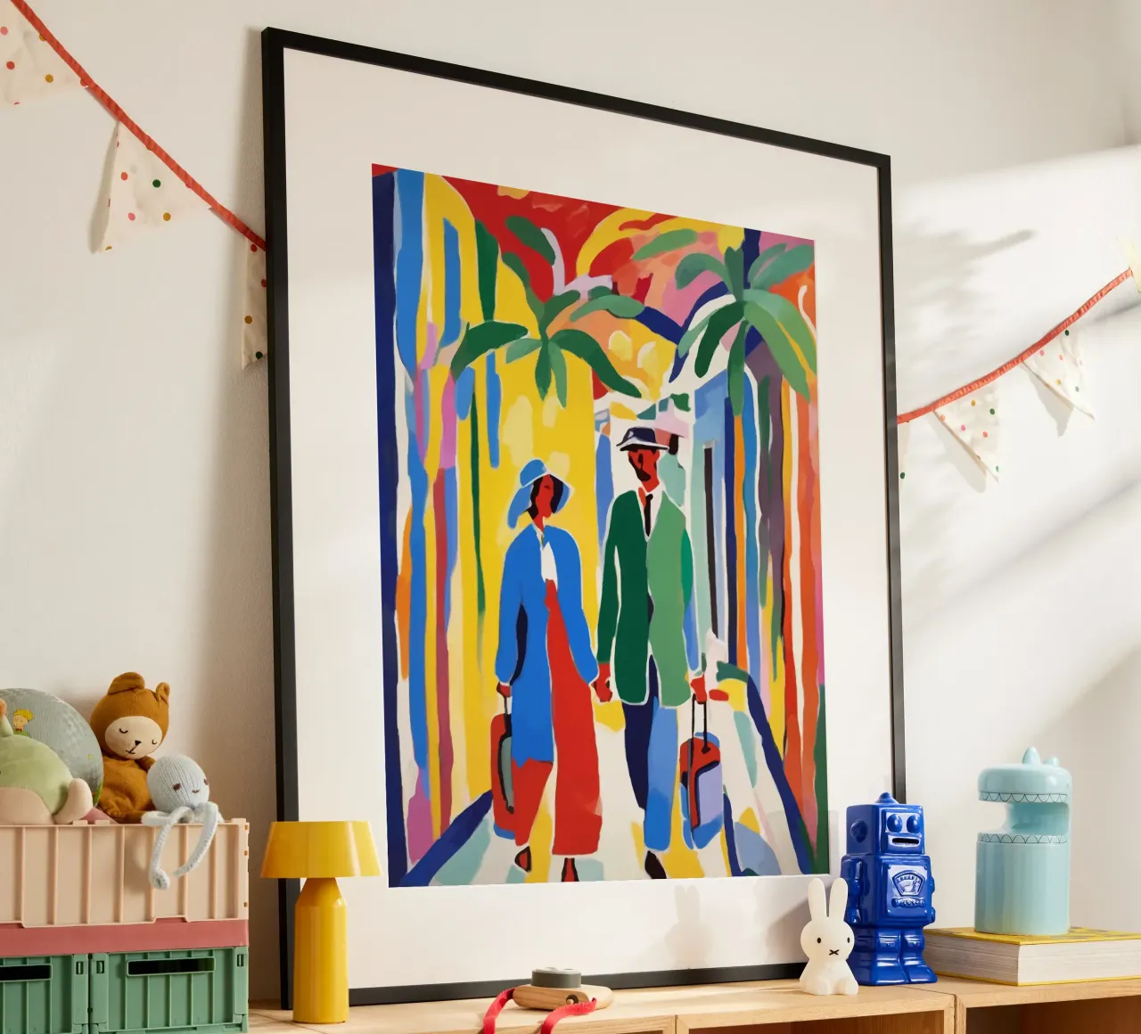 Un testimone del viaggio della vita poster con telaio in plastica da 83oranges