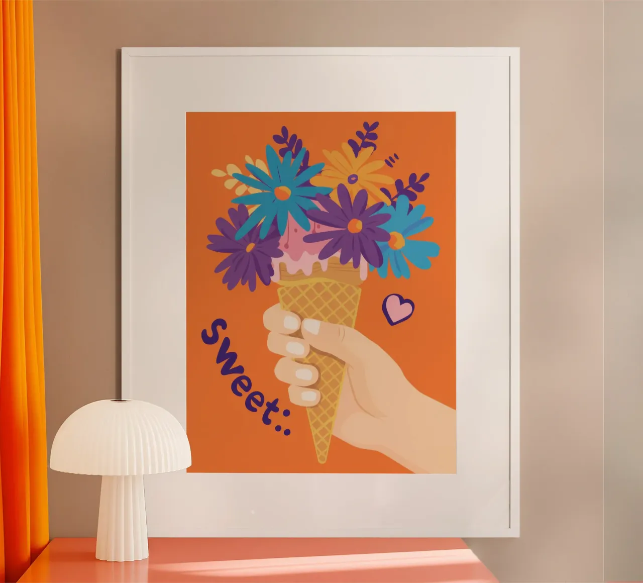 Cono floreale dolce poster da Snow Mist