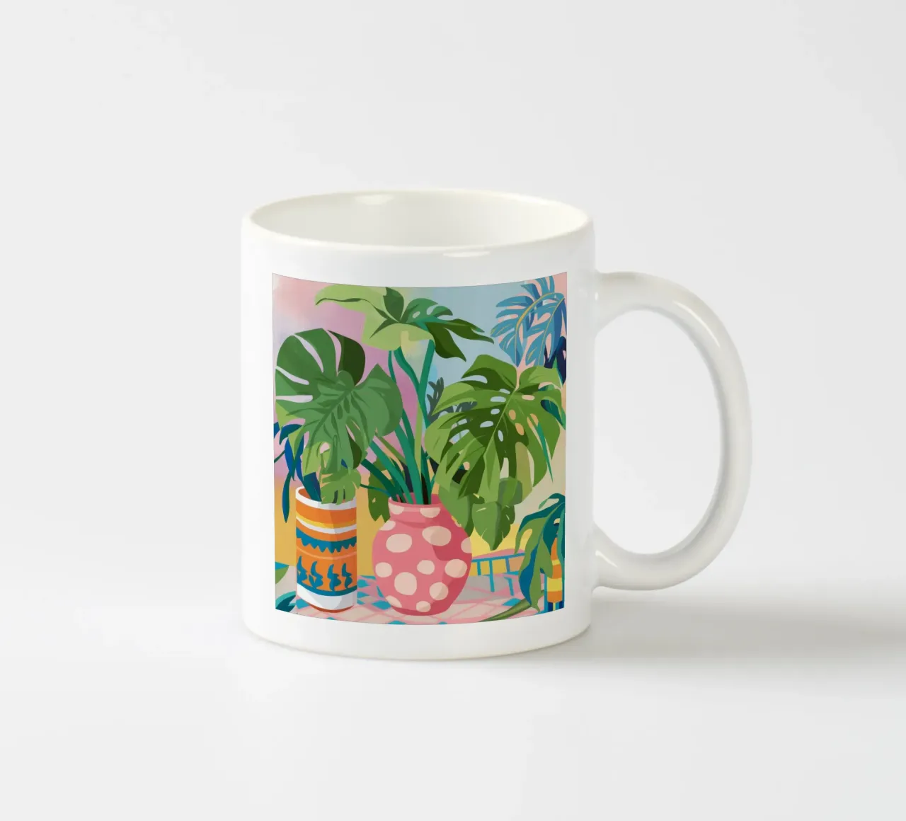 Un paradiso di piante vivaci tazza in ceramica da Lyra Glaze