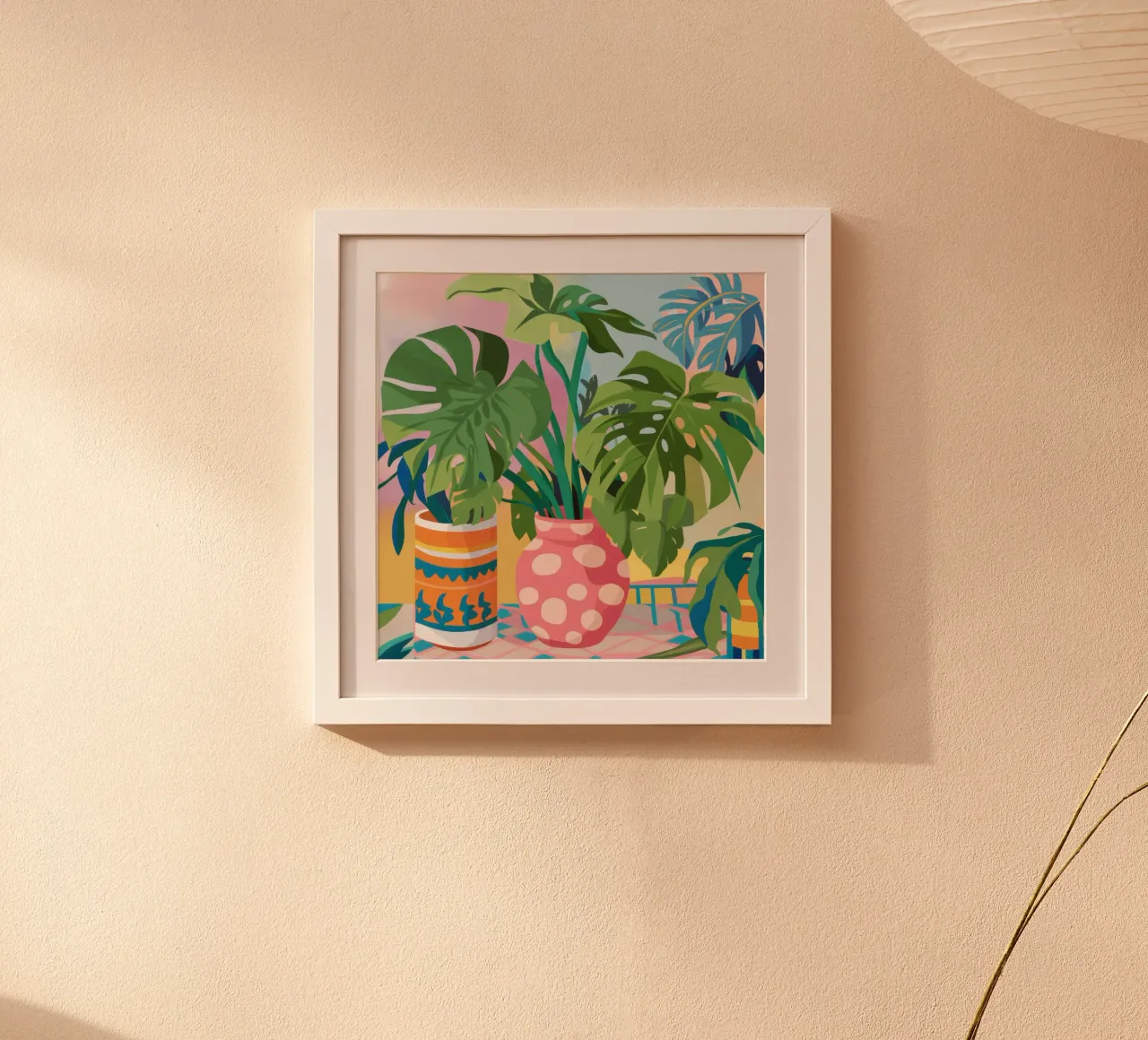 Un paradiso di piante vivaci poster con telaio in plastica da Lyra Glaze
