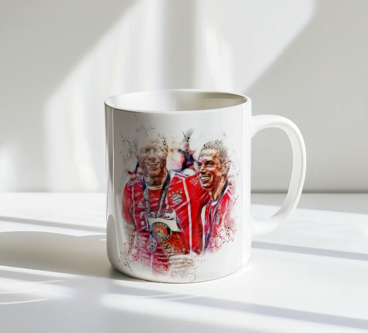 philipp  lahm and xabi alonso tazza in ceramica da dark eagle
