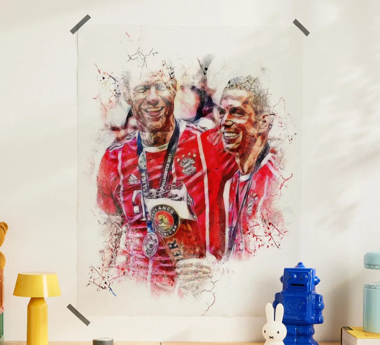 philipp  lahm and xabi alonso poster da dark eagle