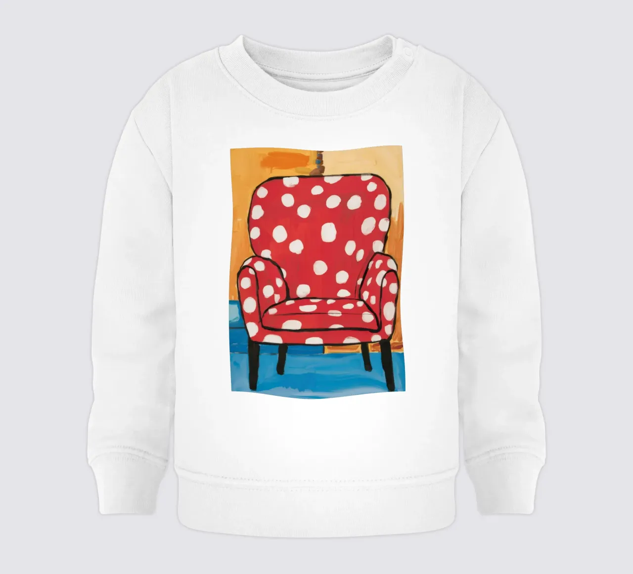 Poltrona a pois felpa neonato da Snow Mist