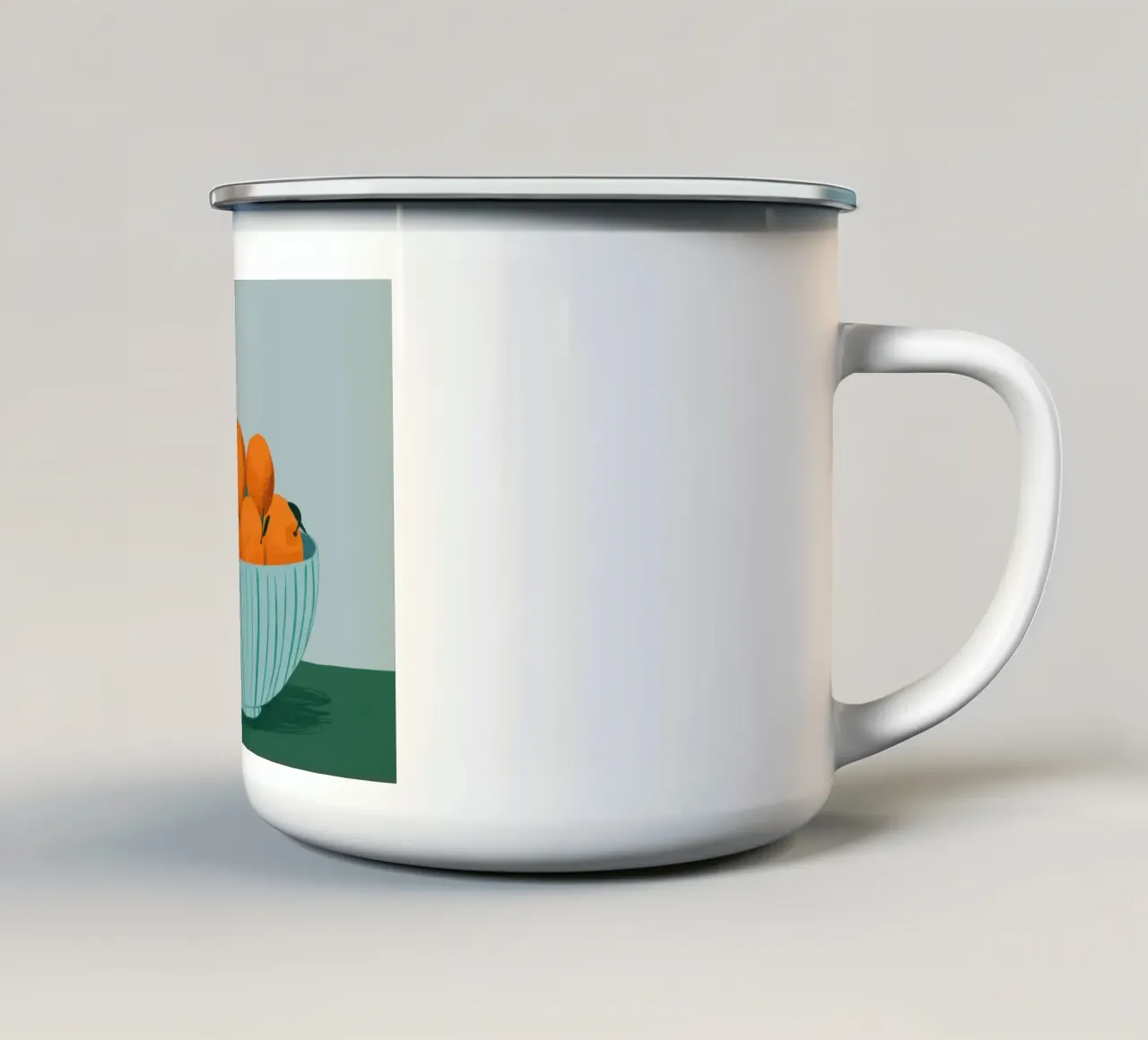 Ciotola di arance tazza in smalto da Lyra Glaze