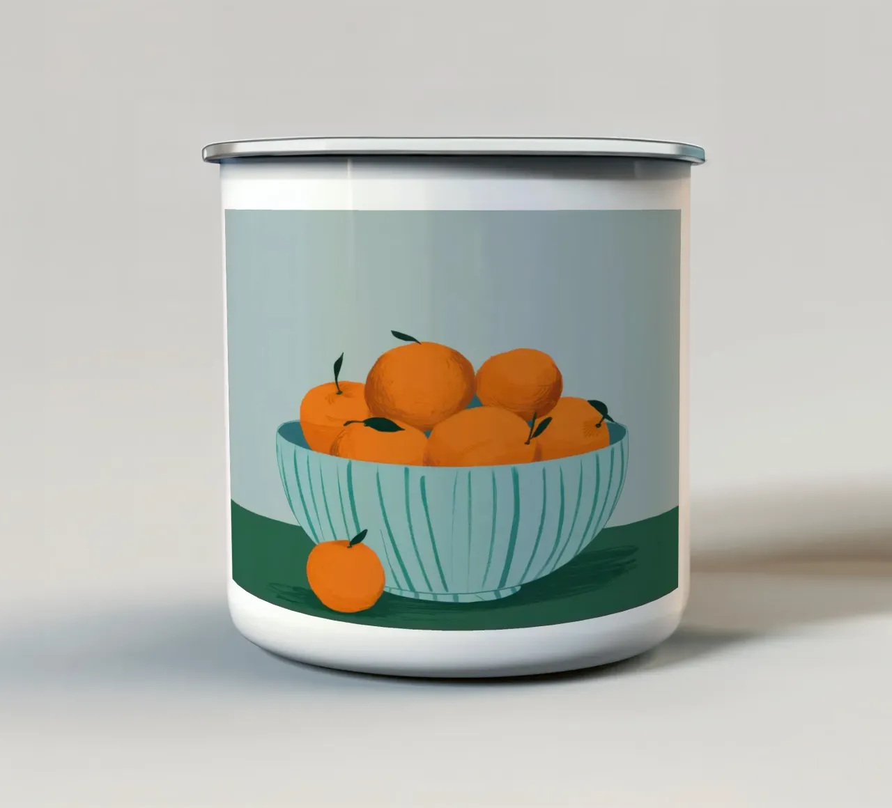Ciotola di arance tazza in smalto da Lyra Glaze