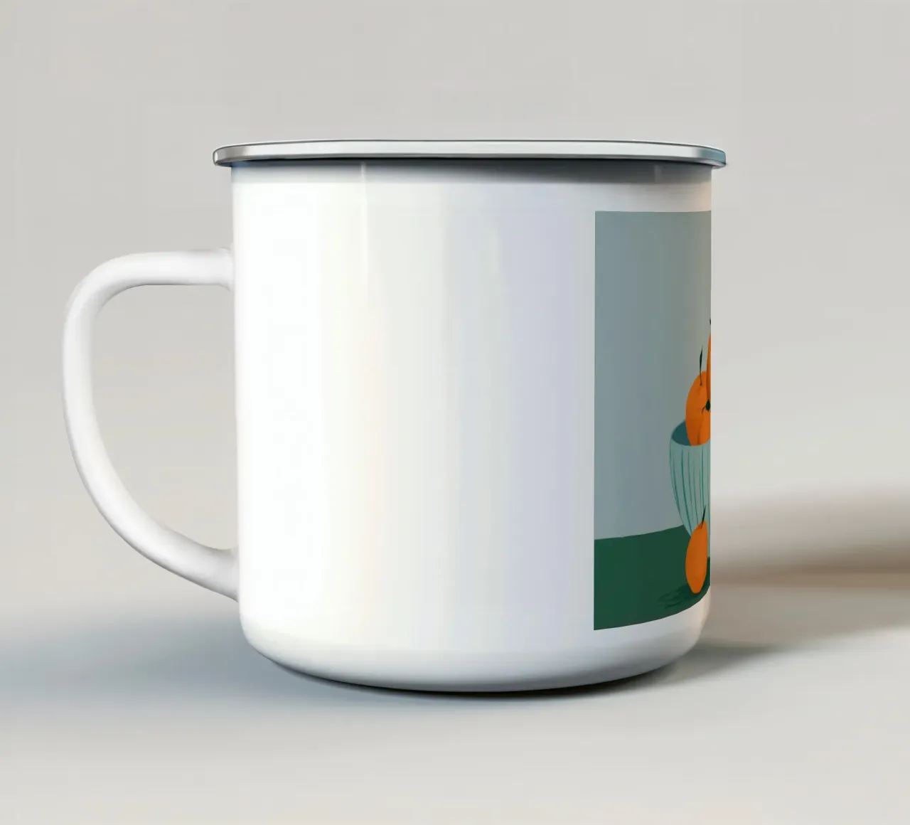 Ciotola di arance tazza in smalto da Lyra Glaze