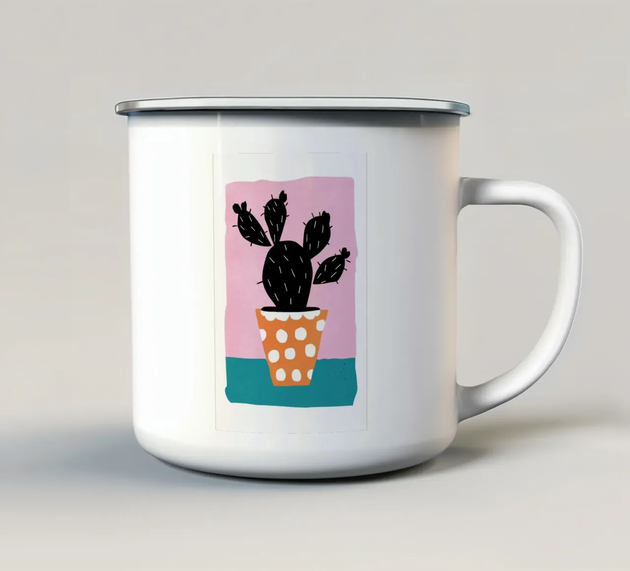Fico d'India a pois tazza in smalto da Bruce Juice