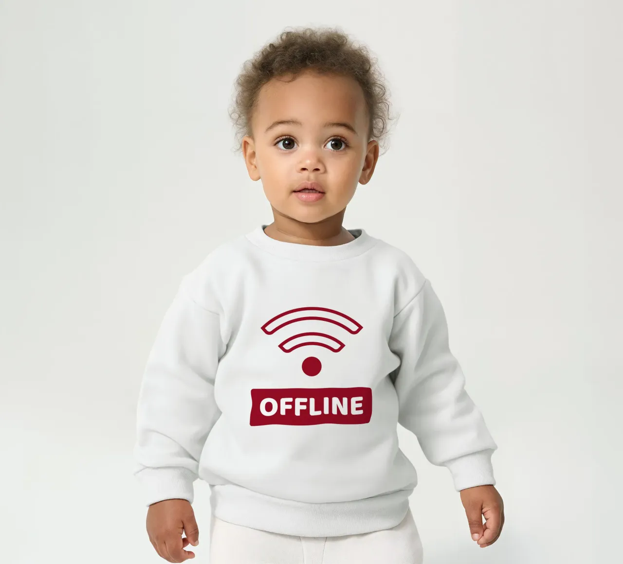 Offline - No Wifi felpa neonato da Black Sign Artwork