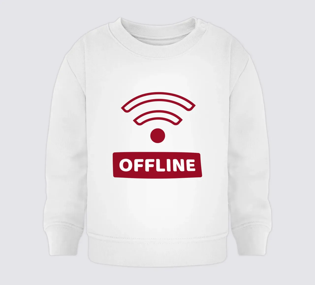 Offline - No Wifi felpa neonato da Black Sign Artwork