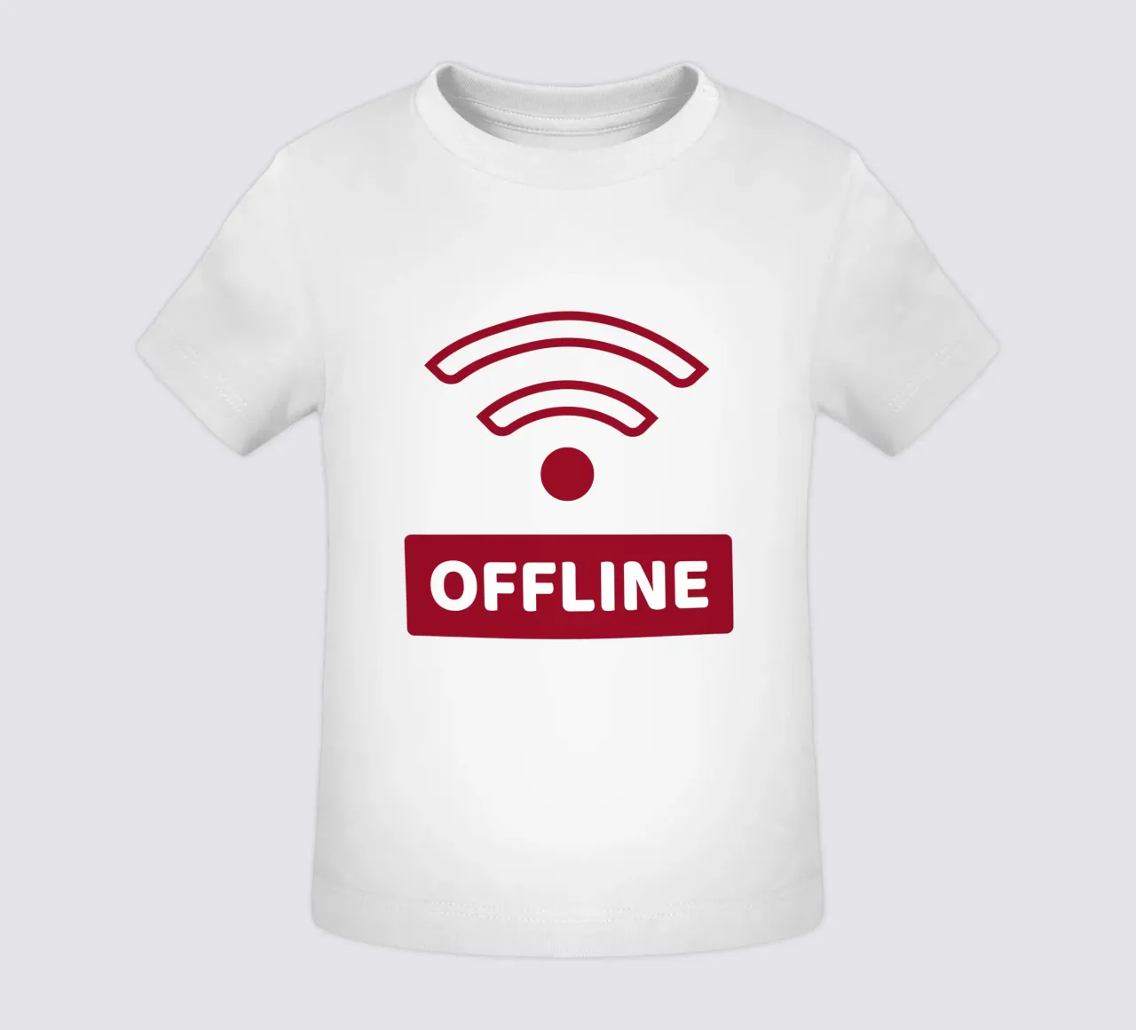 Offline - No Wifi maglietta neonato da Black Sign Artwork
