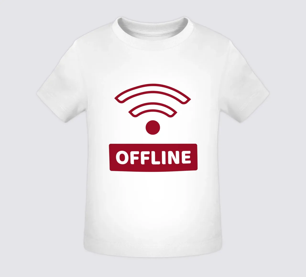 Offline - No Wifi maglietta neonato da Black Sign Artwork