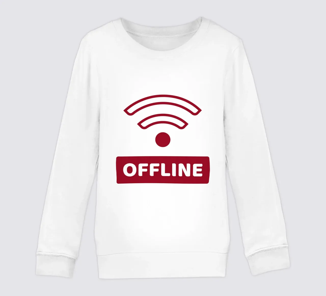 Offline - No Wifi felpa bambino da Black Sign Artwork