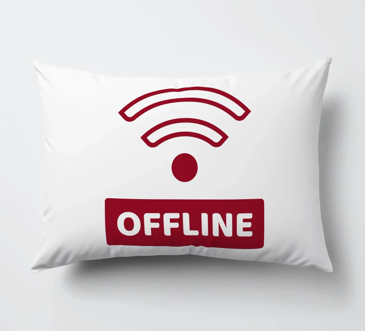 Offline - No Wifi cuscino da Black Sign Artwork