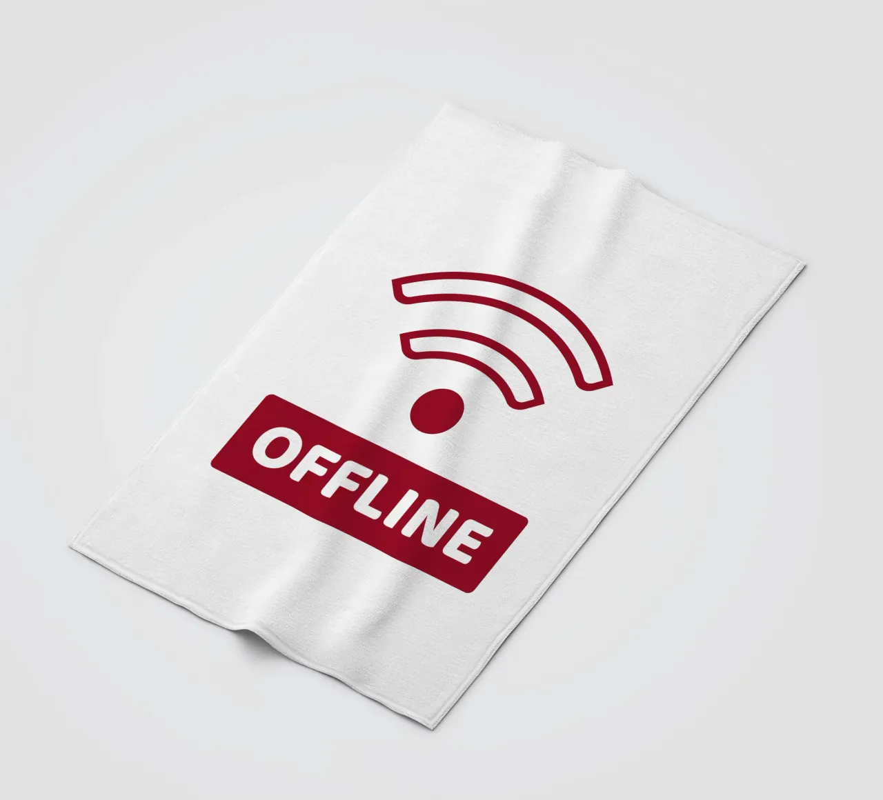 Offline - No Wifi coperta in pile da Black Sign Artwork