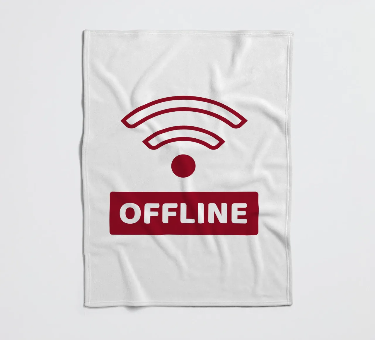 Offline - No Wifi coperta in pile da Black Sign Artwork
