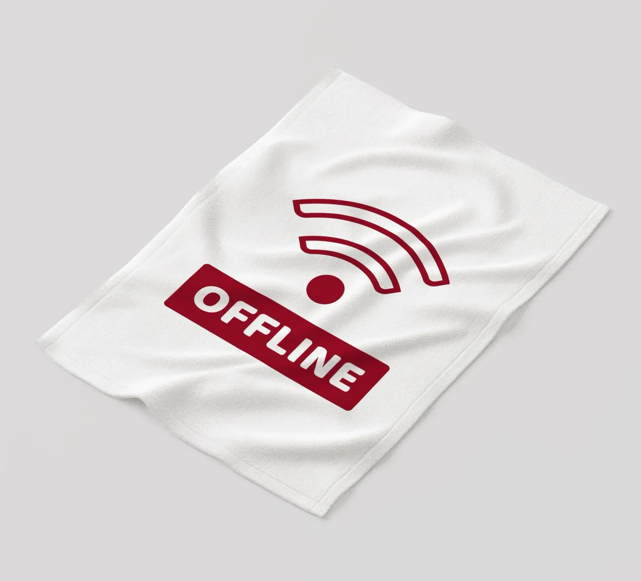 Offline - No Wifi coperta in pile da Black Sign Artwork