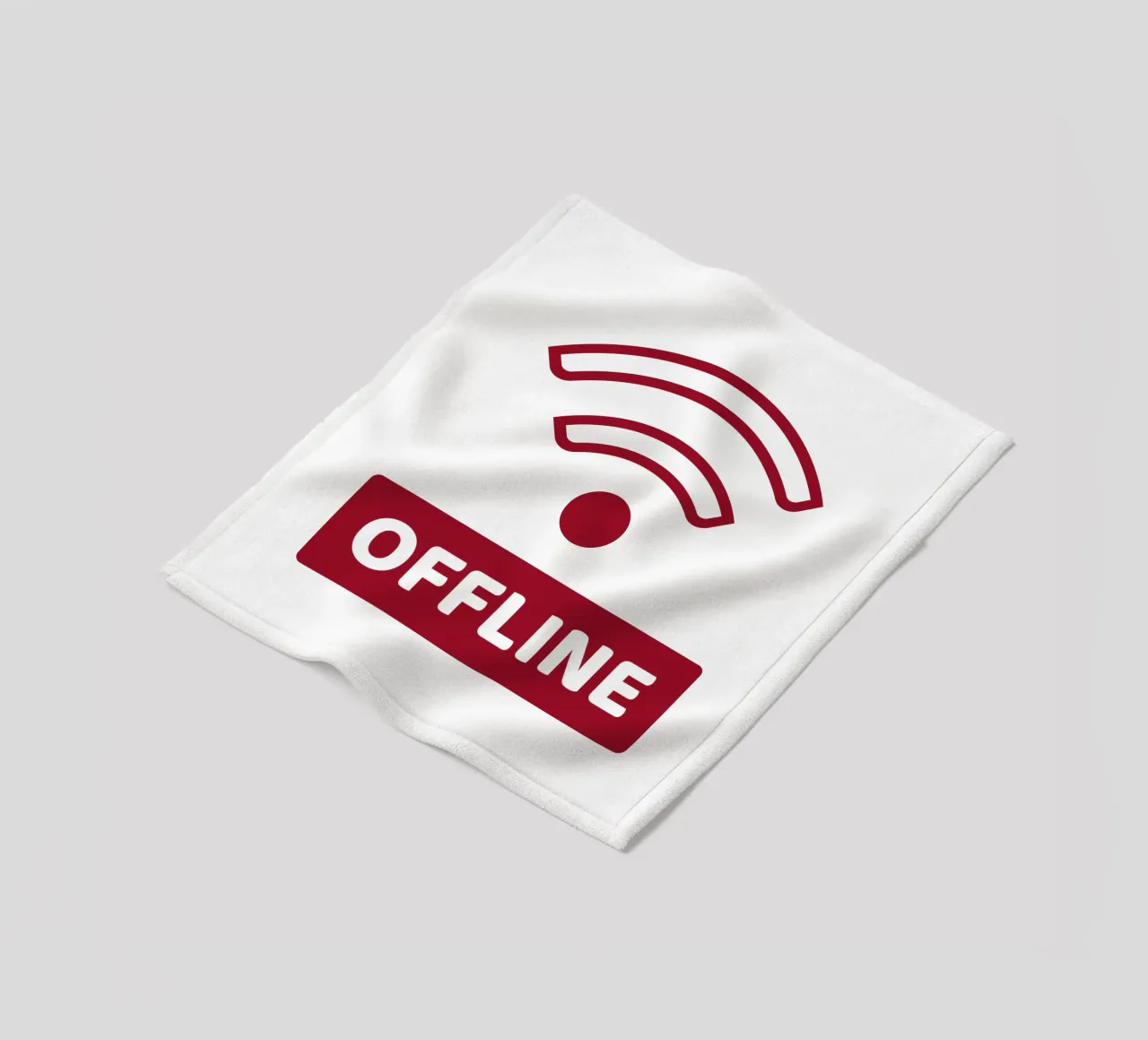 Offline - No Wifi coperta in pile da Black Sign Artwork