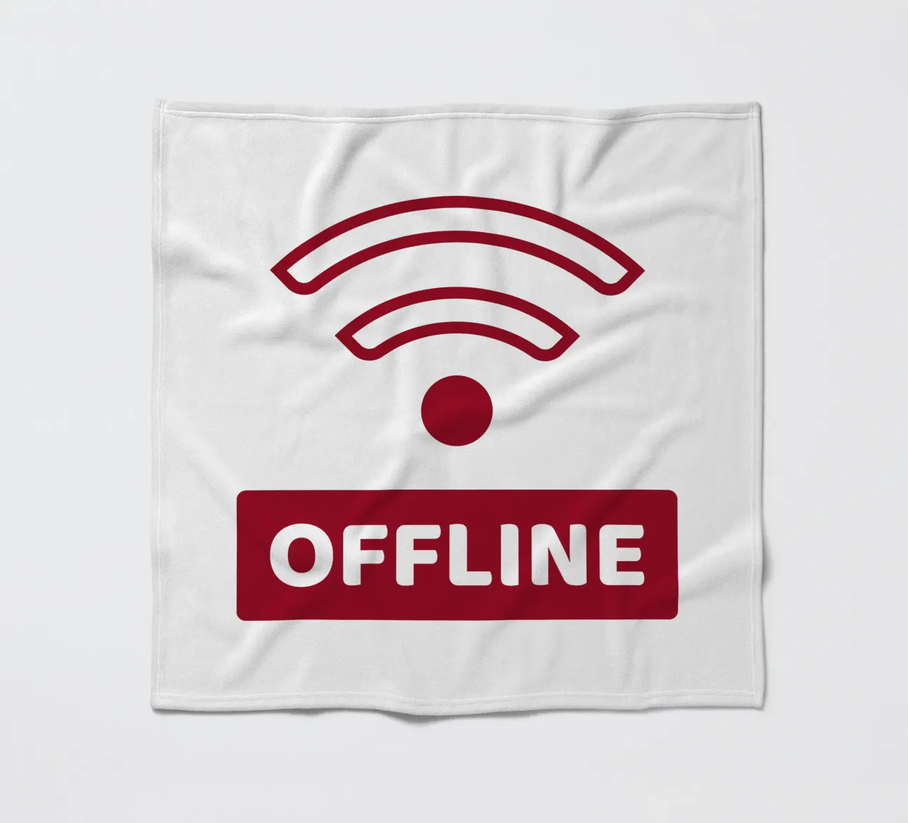 Offline - No Wifi coperta in pile da Black Sign Artwork